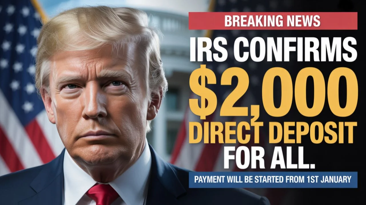 IRS Confirms $2,000 Direct Deposit for All — Payment will be started from 15 January