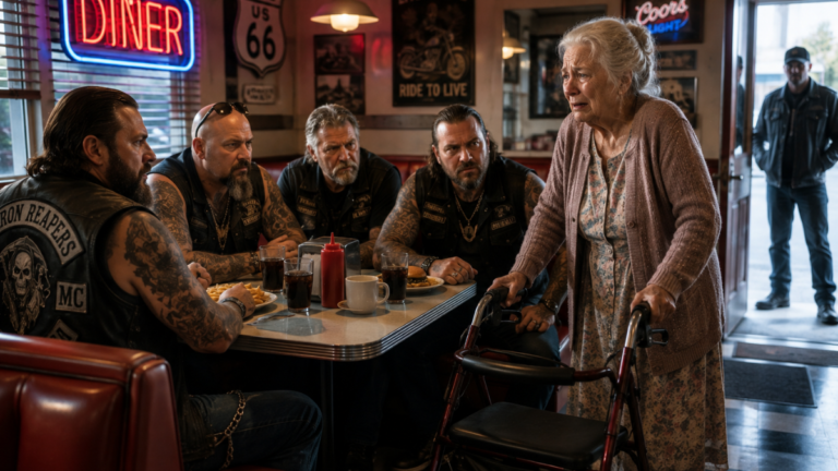 Die Biker und die alte Frau